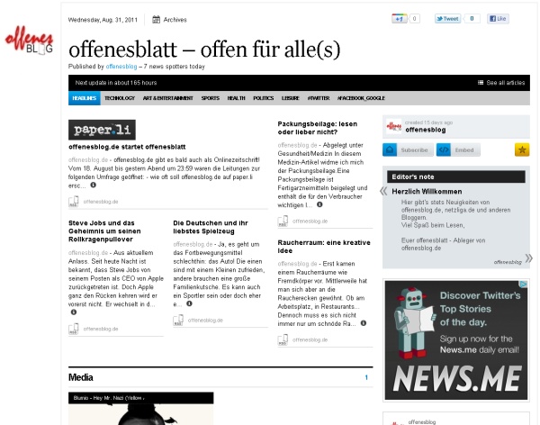 Offenesblatt