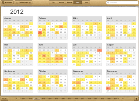Brückentage Kalender 2012