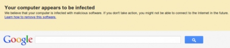 Google DNSChanger Hinweis