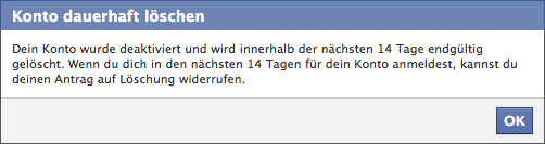 Facebook löschen