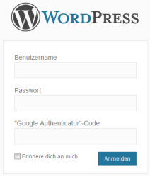 Google Authenticator WordPress Code