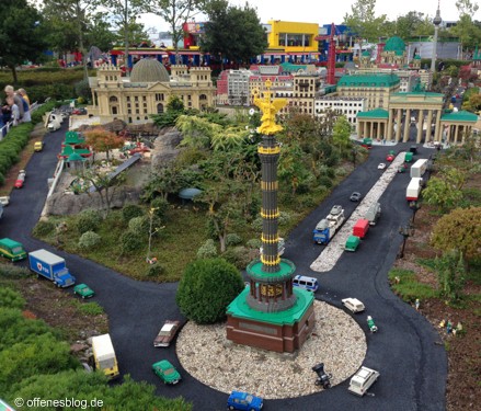 LEGOLAND® Deutschland - MINILAND Berlin Siegessäule und Brandenburger Tor