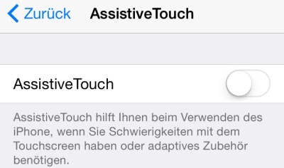 Apple Assistive Touch