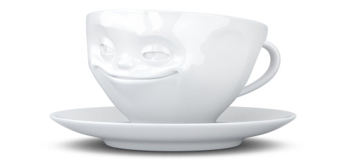 Kaffee Tasse grinsend von tassen.tv