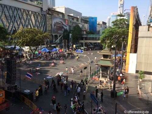 Bangkok - Shutdown 2014 - leere Straßen