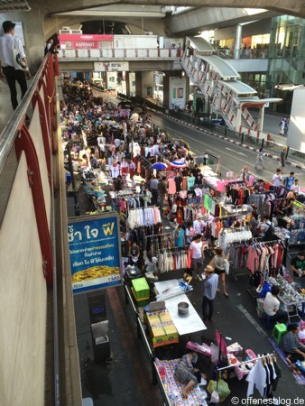 Bangkok - Shutdown 2014 - Einkaufsstraßen am Tag