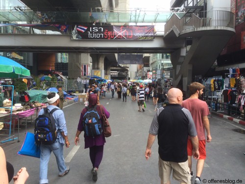 Bangkok - Shutdown 2014 - Einkaufsstraßen