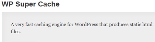 WP Super Cache WordPress.com Plugin