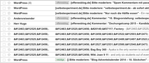 WordPress Kommentare bei Gmail als Spam markiert