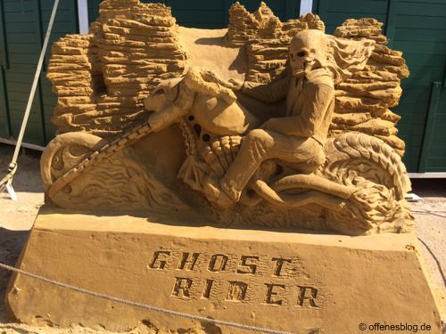 Sandskulpturen Ghostrider